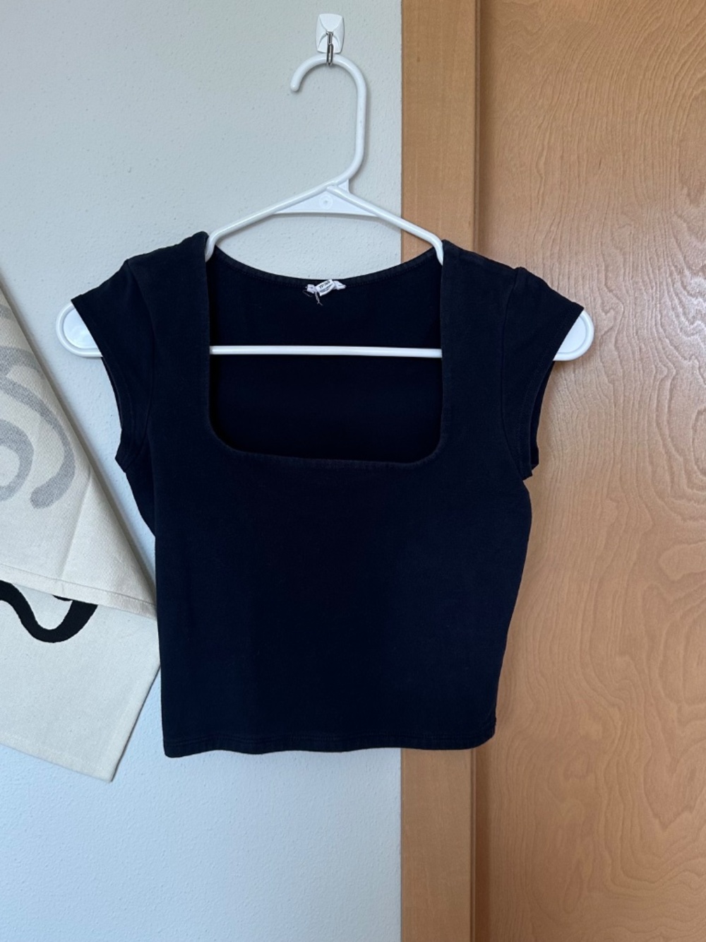 Garage Cropped Tee Navy